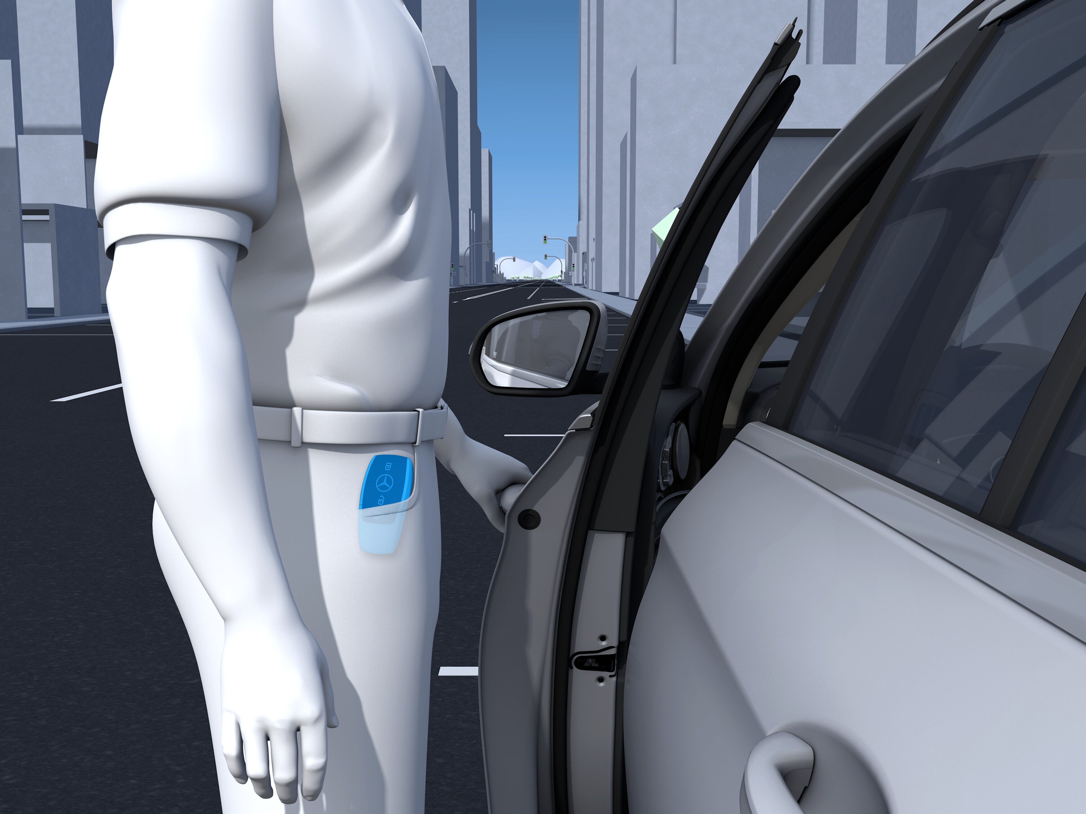 El Clase C Sedán de Mercedes-Benz con función de arranque KEYLESS-GO