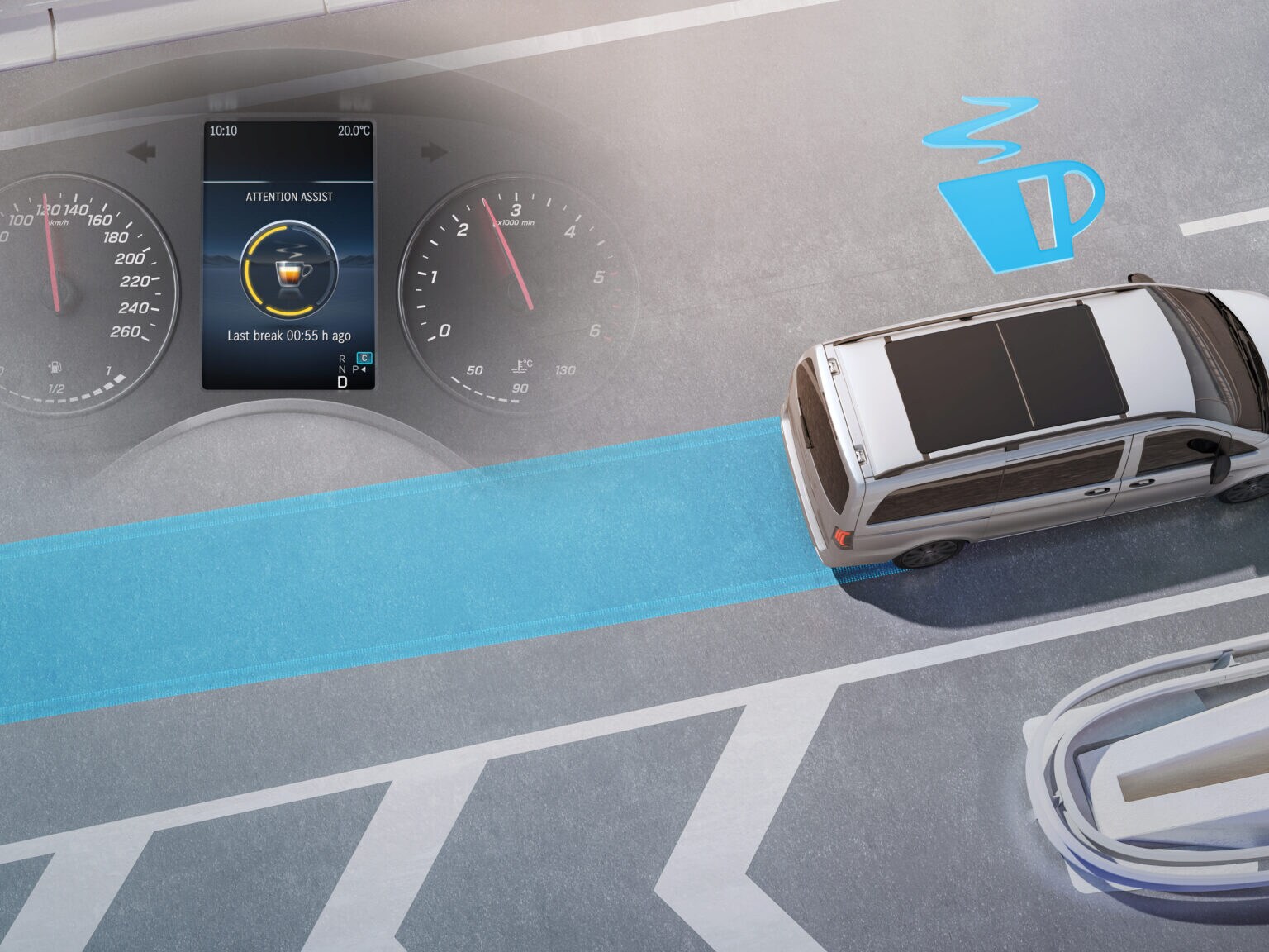 Attention Assist | Vito Mixto | Mercedes-Benz Vans