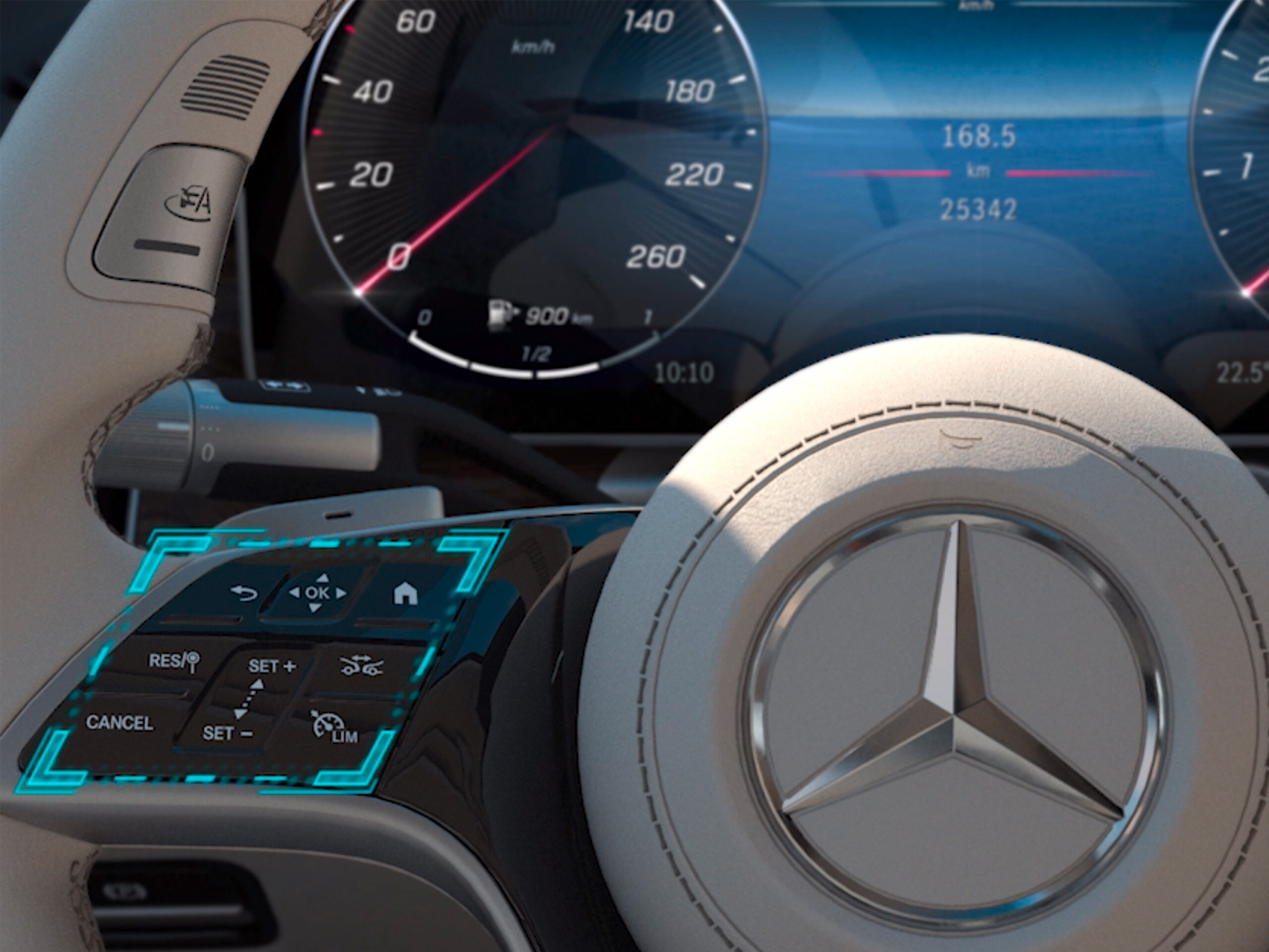 El vídeo muestra el funcionamiento del sistema de manejo táctil MBUX del nuevo Clase C Sedán de Mercedes-Benz.