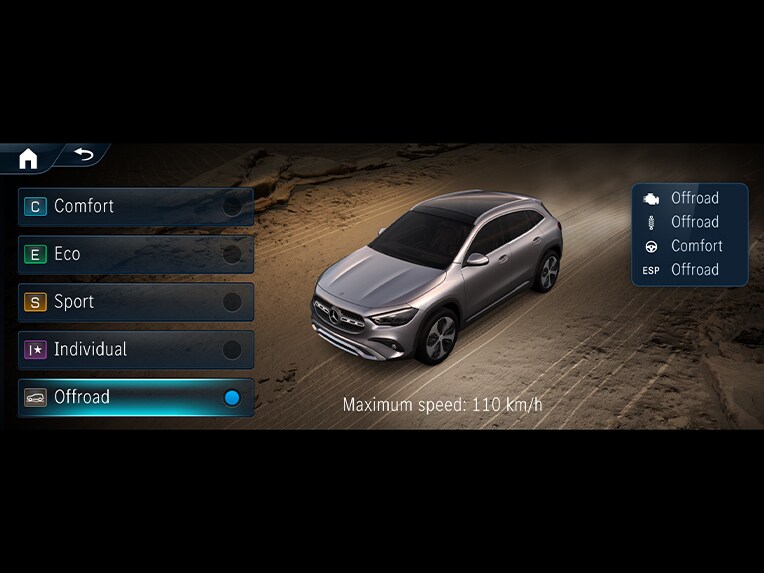 El paquete técnico Offroad de Mercedes-Benz GLA.
