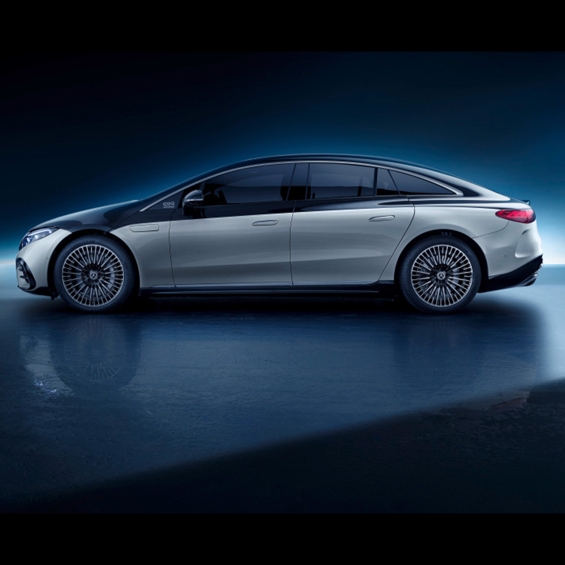 EQS | Mercedes-Benz Vista lateral del EQS de Mercedes-Benz