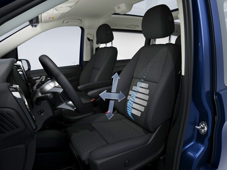 Apoyo lumbar en el asiento del conductor | Vito Mixto | Mercedes-Benz Vans